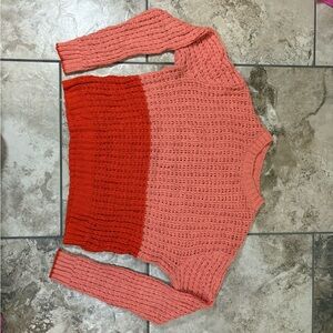 Billabong Pink and Red Knit Sweater